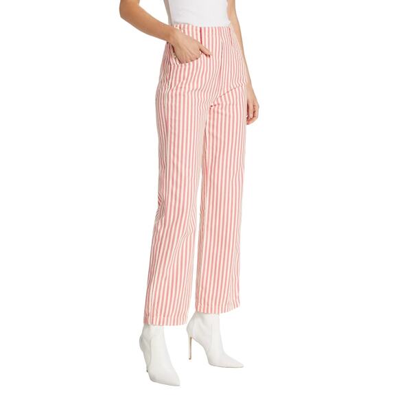 MOTHER (34) The Seafarer Hover Striped Ankle Pants Candy Striper Carpenter - Picture 8 of 11
